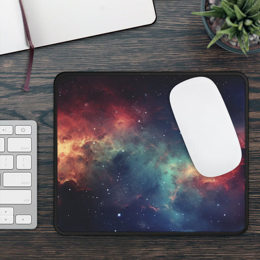 Deep Space Non-Slip Desk Mat: Nebula Large Gaming Mouse Pad