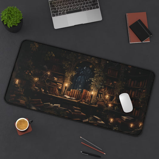 Dark Academia Non-Slip Desk Mat: Witchcore Gothic Aesthetic Large Gaming Mouse Pad